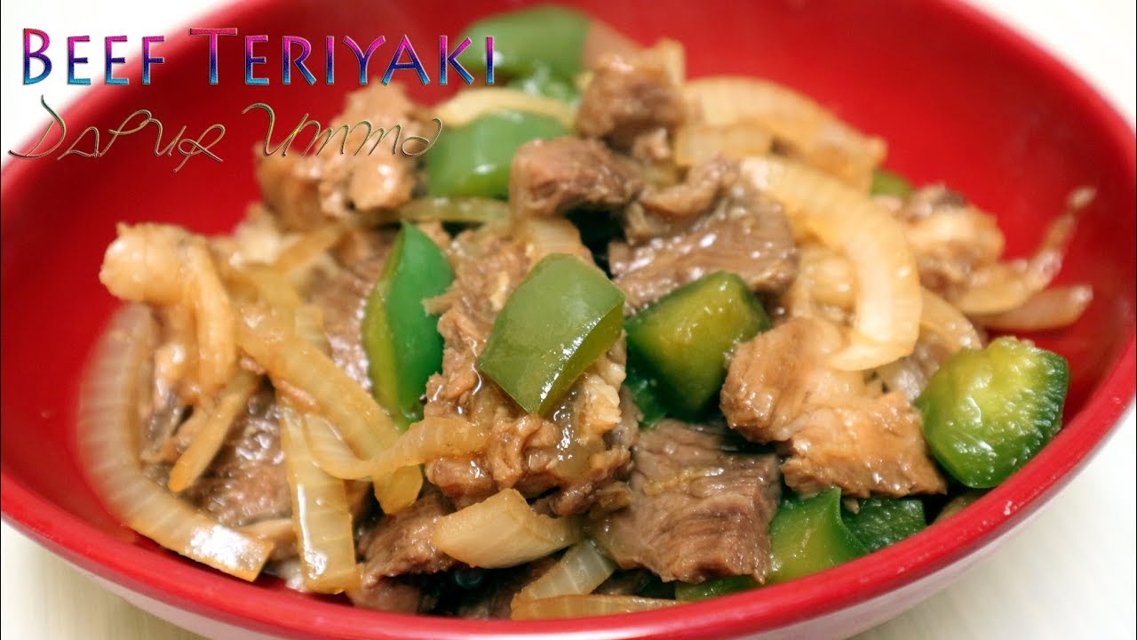 Resep beef teriyaki daging sapi ala hokben dan yoshinoya yang enak - YouTube