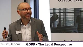 GDPR   The Legal Perspective