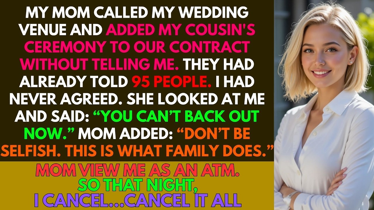 My Mom Added My Cousin’s Ceremony to My Wedding Contract and Said, “Don’t Be Selfish.”So I Cancel...
