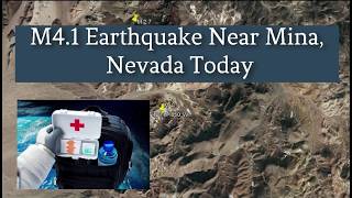 M4.1 Earthquake Near Mina, Nevada Today