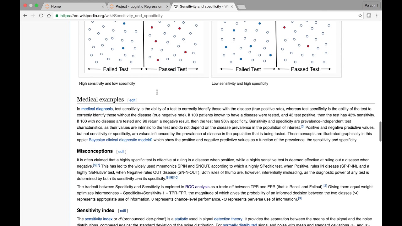Project Logistic Regression Part 2 - YouTube