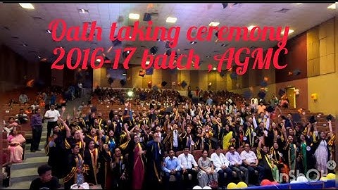 Oath taking ceremony 2017-17 batch| AGMC|doctors|medical graduate