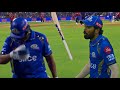 Hardik Pandya shocked when Rohit Sharma throw his bat in front of him in dugout  Mi vs SRH