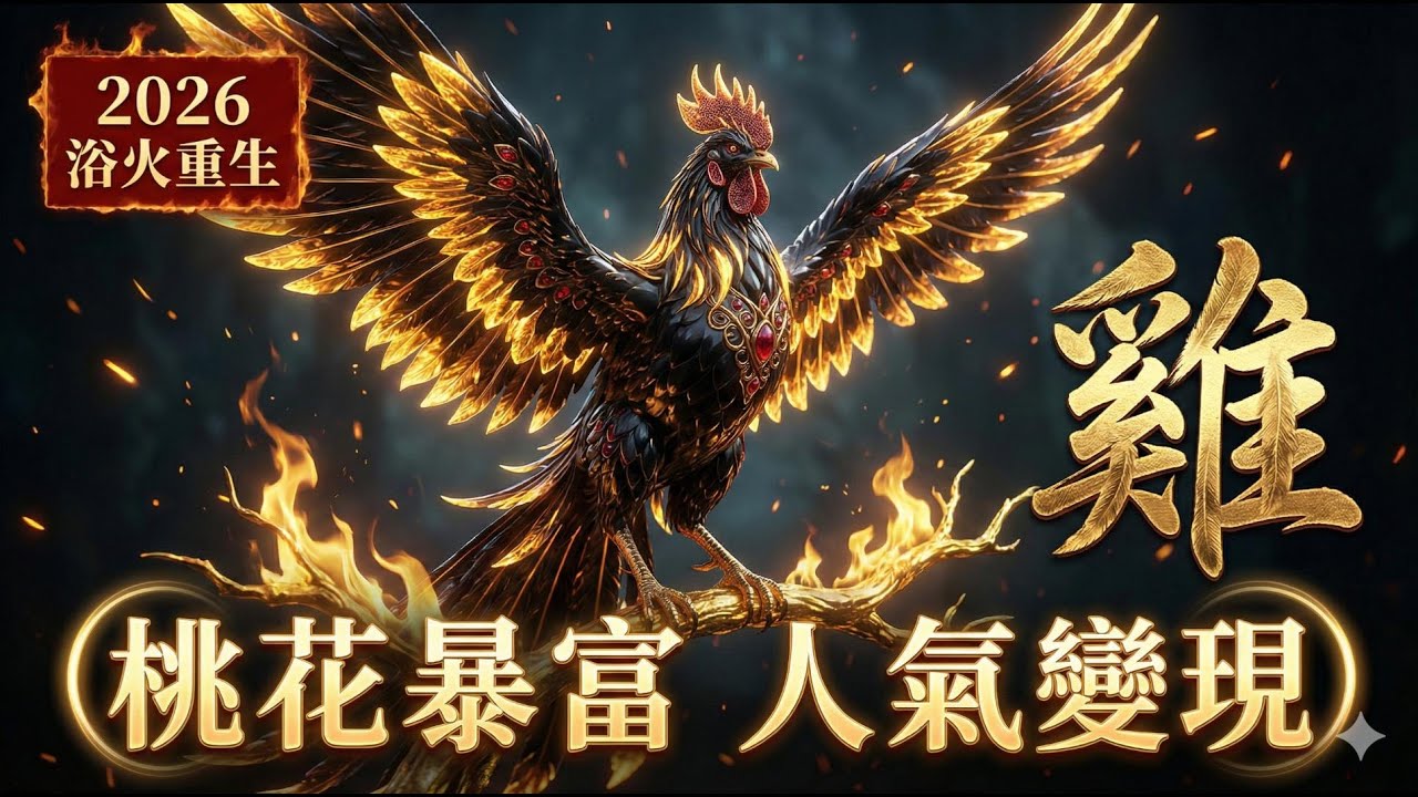 鳳凰涅槃：屬雞的你準備好了嗎？年底送你八個字「浴火重生」，聽完這段祈福詞，身價翻倍，百鳥朝鳳！