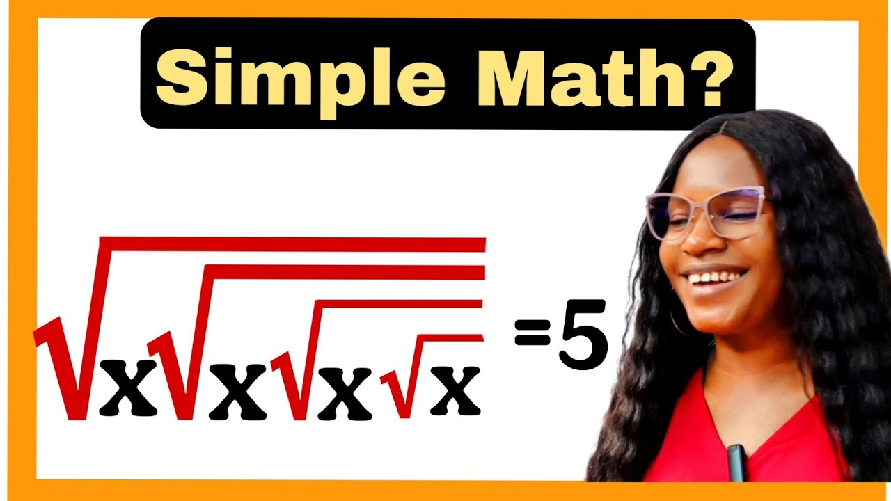 A Nice square root math problem| solve for x