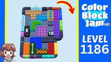 Color Block Jam Level 1186 Solution Walkthrough