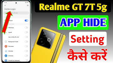 How to hide apps in Realme gt 7t 5g /Realme gt 7t me app hide kaise kare /app hide setting in Realme