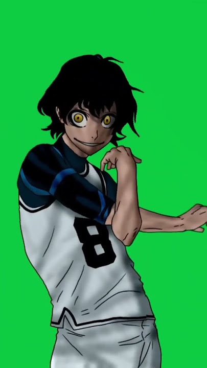 bachira blue lock green screen manga animation #trending #chromakey #bluelock