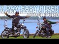 7 Day Easy Rider Maine Catch & Cook Motorcycle Camping Maine  Rebuilt 1977 Harley Davidson | Trailer