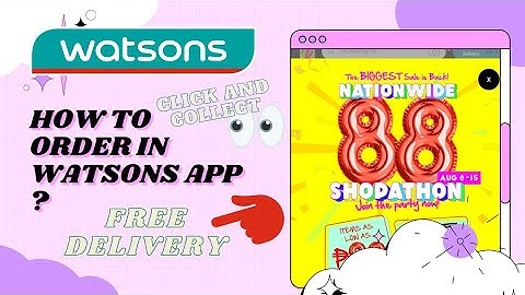 How to order in Watsons online thru Click and Collect|Free Delivery|August 2021