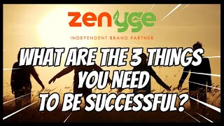 THE 3 THINGS YOU NEED FOR SUCCESS IN ZENYGE