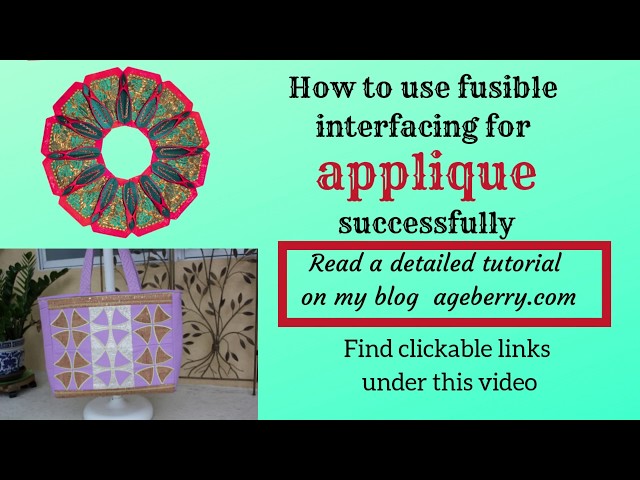 tutorial : temporary applique using fusible web » Needles and a Pen