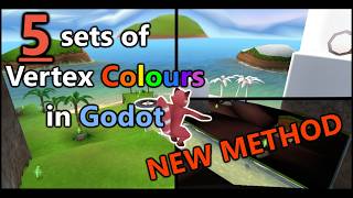 Two Color Attributes/Vertex Colors in Godot - NEW METHOD