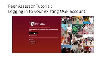 Peer Assessor Tutorial   Existing Account Login