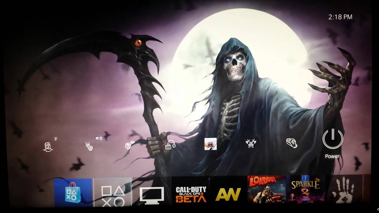 [PS4 Themes] 11 Grim Reaper Dynamic Theme YouTube