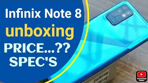 Infinix Note 8 Unboxing | First impression | Price..?? | low budget mobile