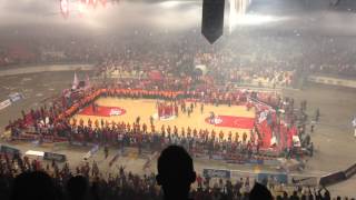 Euroleague 2012-2013. Final 8, Game 5, Olympiacos BC vs Anadolu Efes (αποθέωση παικτών Ολυμπιακού)