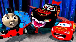 THOMAS and Lightning McQueen vs VAMPIRE DRACULA Pixar cars  in  BeamNG.drive