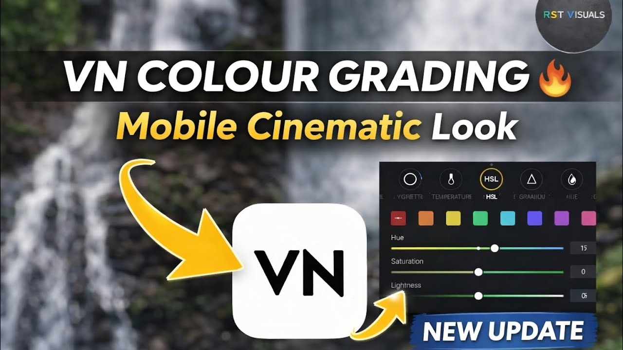 Mobile Colour Grading Tutorial Using VN App (Beginner to Pro) - YouTube