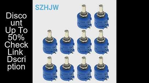 10pcs 3590S potentiometer-2-103 1K 2K 5K 10k 20K 50K 100K 100R 200R 500R  precision multi- turn qual