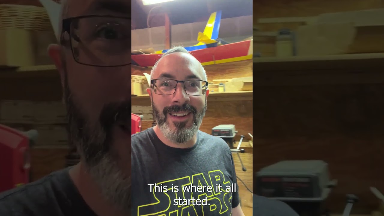 The basement hobby shop where it all began.