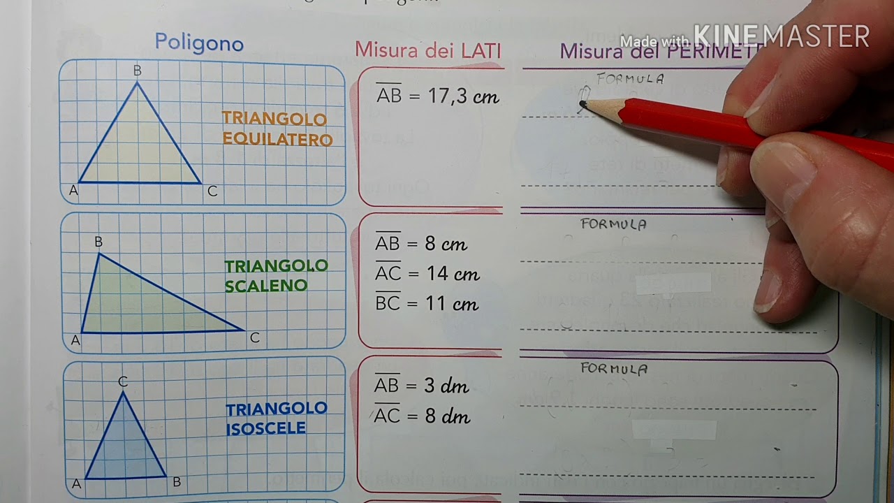 Perimetro dei triangoli - YouTube