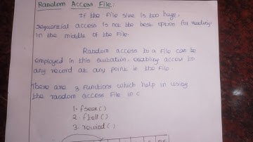 Random Access file in C tamil | File Handling in C | CS3251 | CS3353 |Programming in C in tamil 
