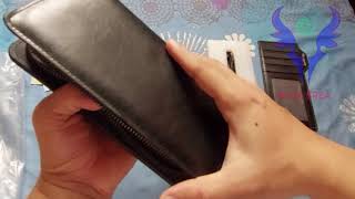 Baellerry Busines Men Wallet Leisure High Capacity Hand Catch Package Phonecard Slot Wallet Unboxing