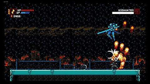 Cyber Shadow Biohunter Boss fight successful run.