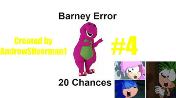 ERRORS & OS (NOT INVITED) | Sonic, Manic and Sonia Gets a Barney Error for a 4th Time!