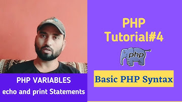 PHP Tutorial#4 in Hindi | Basic PHP Syntax | PHP Variables| PHP Comments