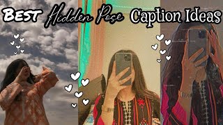 Hidden Face Caption Ideas🌪️👻|| Instagram Or Snapchat || Best Captions🥵