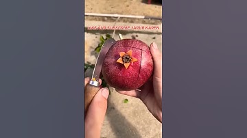 Thumbnail of Pomegranate harvesting, pomegranate cutting, anar Kaise Kate #homegarden  #shorts  #kitchengarden