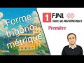 Déterminer la forme trigonométrique d'un nombre complexe ( module et argument)