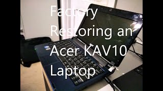 Download lagu Factory Restoring an Acer KAV10 laptop with Windows XP