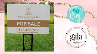 Canva for Real Estate Agents - create FOR SALE SIGN using Canva