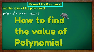 How to Find the Value Of Polynomial ? Class 9th