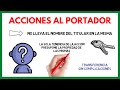 Acciones al PORTADOR 🙎‍♂️❓  | DEFINICION | Diccionario Financiero de Bolsa