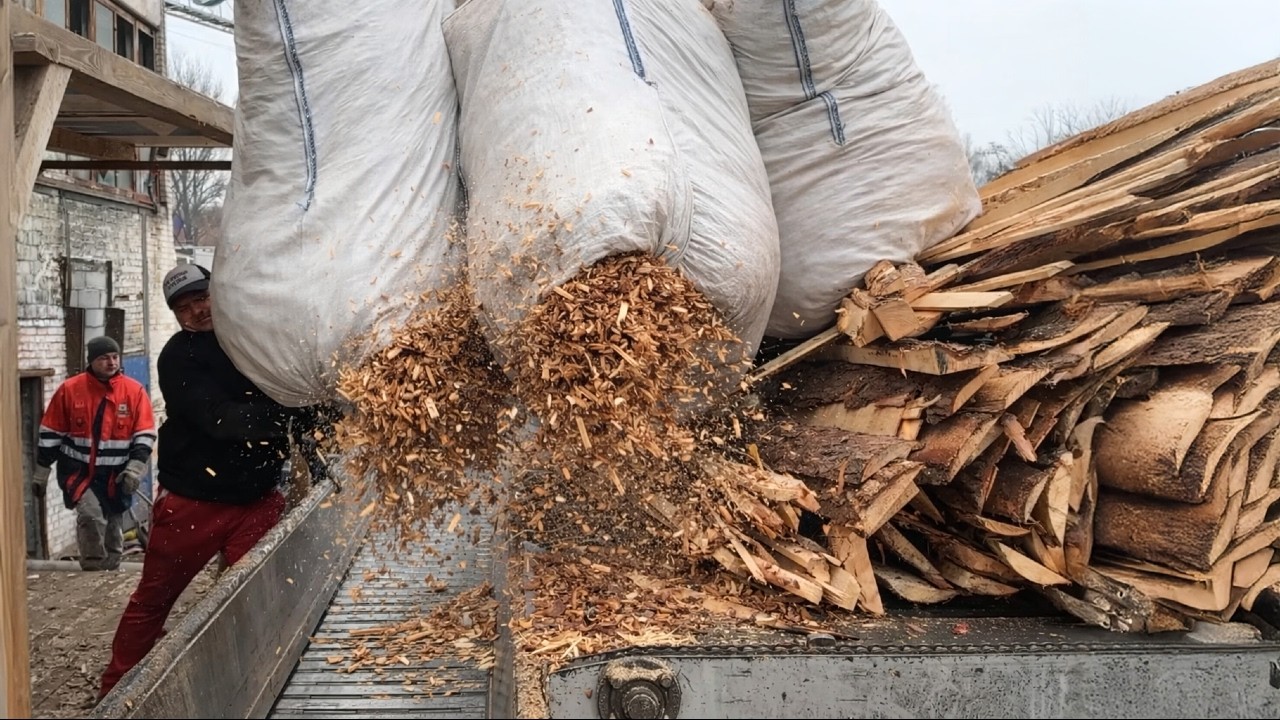 MEGA Brutal Wood Shredding in Action