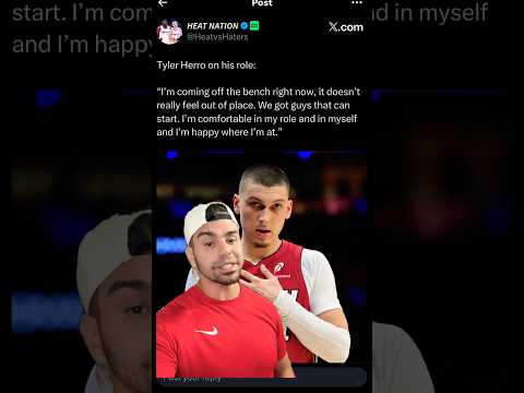 Tyler Herro talks about coming off the bench! #nba #fyp #shorts #tylerherro #miamiheatbasketball