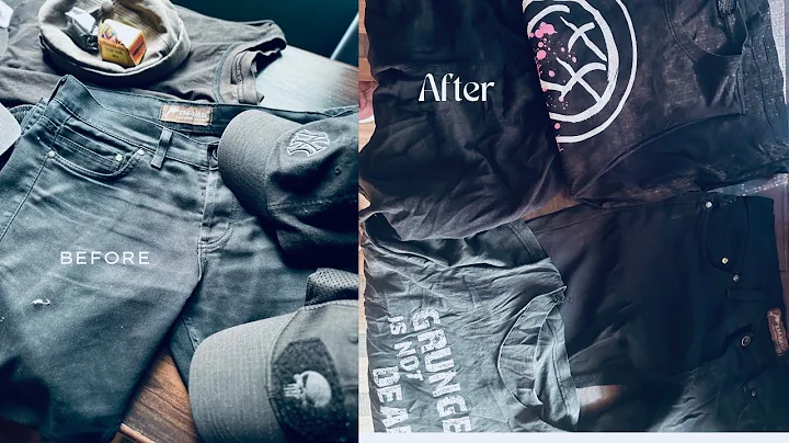 How to dye your old and faded clothes back to Black !!