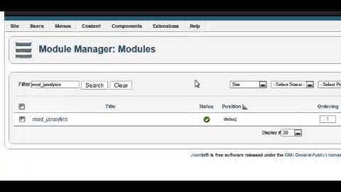 How to install Google analytic code for a Joomla site?