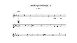 Virtual Sight Reading Level 2.6 (Flute)