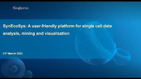 SynEcoSys - A user-friendly platform for single cell data analysis, data mining, and visualization