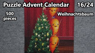 Weihnachtsbaum - 500 pieces Clementoni jigsaw puzzle timelapse screenshot 5
