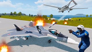 🔴Yesterday, Ukrainian troops attacked Russian airbase with Bayraktar TB2 drone. Arma 3 Simulation