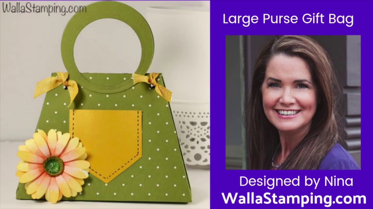 How To Make A Purse Gift Bag Using Stampin' Up! Products YouTube
