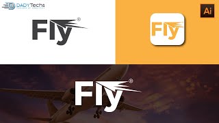Fly Logo Design with presentation || Illustrator Logo Design Tutorial || Logo Design Illustrator CC