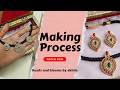 Making process of thread neckpiece