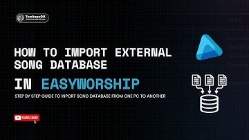 How to Import Song Database in EasyWorship | Step-by-Step Guide (2025)